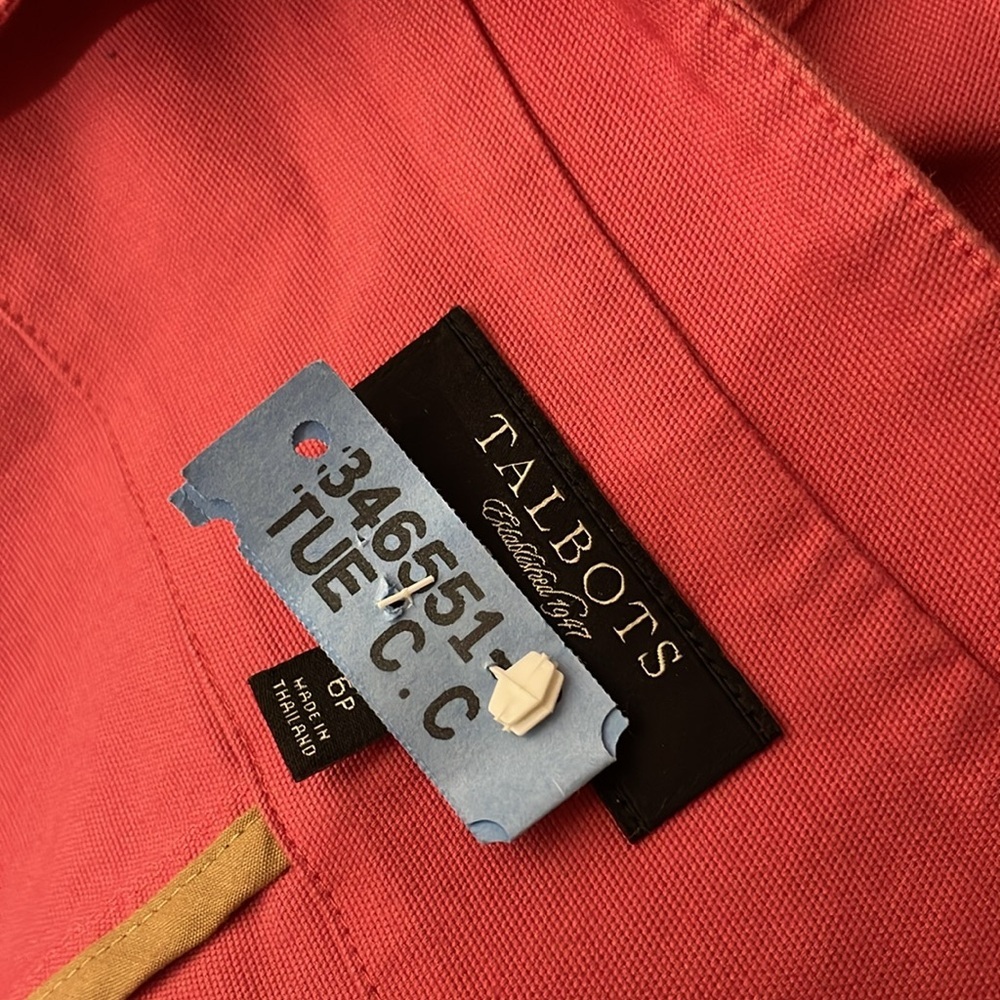 Talbots Coral Button-Up Jacket - image 4
